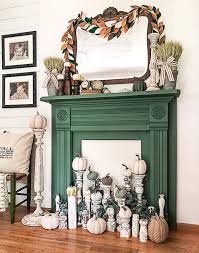 Wood Fireplace Mantel In The Living