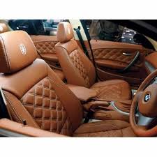 Brown Leather Car Seat Cover