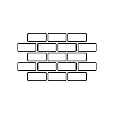 Brick Wall Pattern Vector Art Icons