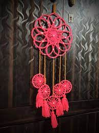 Wall Hanging Made From Metal Bangles