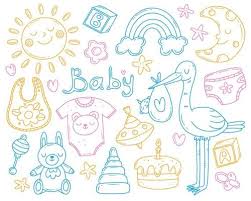 Baby Theme Vector Art Icons And