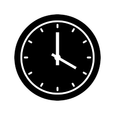 Black Clock Vector Art Icons And