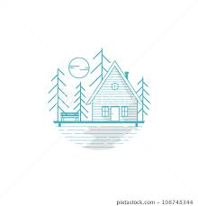 Cabin Home Minimalist Logo Icon