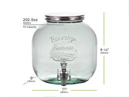 Small Authentic Glass Jar W Spigot 100