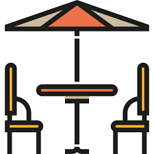 Terrace Barbecue Sun Umbrella Table