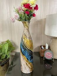 Color Coated Printed Flower Vase
