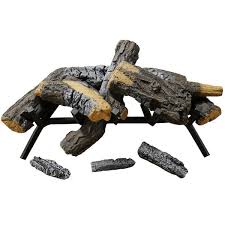 Realistic Fireplace Ceramic Wood Log
