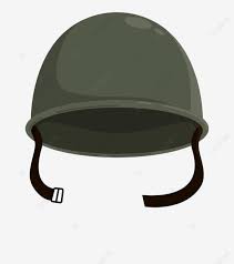 Camouflage Protective Helmet Of Soldier