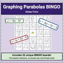 Bingo Graphing Quadratics Parabolas