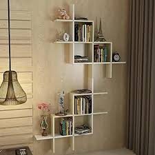 Decorative Wooden Wall Shelf 3 Square