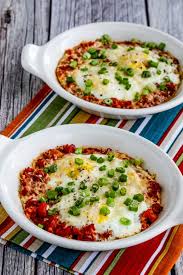 Tuscan Baked Eggs With Tomatoes