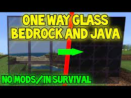 One Way Glass Minecraft Bedrock And