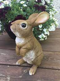 Rabbit Bunny Figurine Garden Statue 10