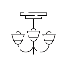 House Home Decoration Vector Line Icon