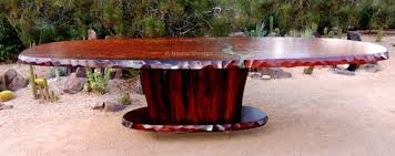 Custom Curly Redwood Dining Or