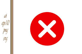 Red Cross Icon Check Mark Clipart X No