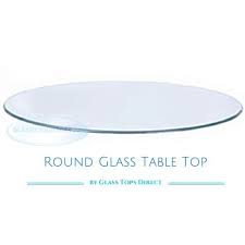 Inch Clear Round Tempered Glass Table