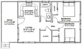 30x20 House 2 Bedroom 1 Bath 600 Sq Ft