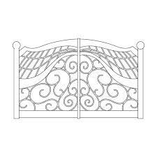 Wrought Iron Gates Vector Images