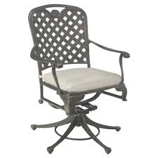 Grey Swivel Rocker Outdoor Chair