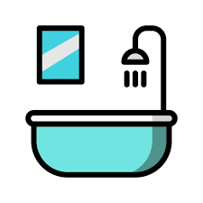 Bathroom Flat Icon Symbol Editable