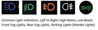 headlight dashboard symbol off 60