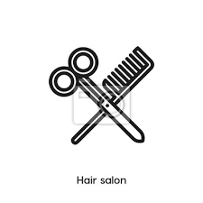 Hair Salon Icon Vector Barber Icon