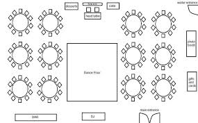 120 Guest Wedding Reception Layout