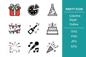 Party Icon Set 1 Graphic By Khanisorn