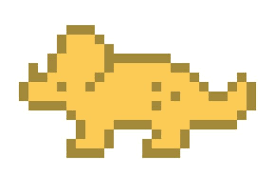 Dinosaur Pixel Art Icon Svg Cut File