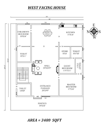 West Facing House House Plans