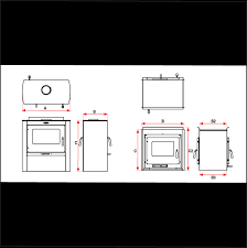 Double Sided Slow Stove Free Standing