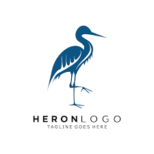 Heron Logo Design Flamingo Icon