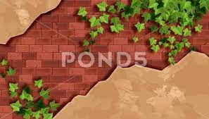 Red Brick Wall Background Old Stone