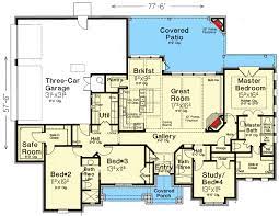 Hill Country House Plan With Safe Room
