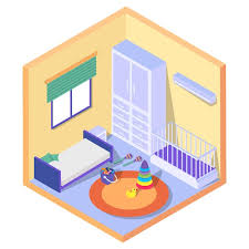 Toddlers Bedroom Concept Nursery Or
