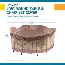 Round Patio Table And Chair Set Cover