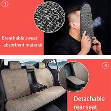 Seametal Linen Car Seat Cover