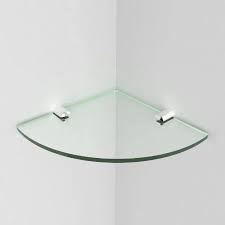 Glass Small Acrylic Corner Bathroom Shelf