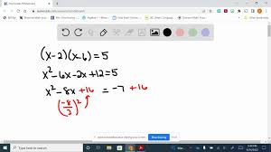 Solved Solve By Completing The Square