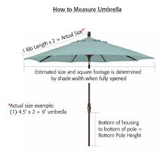 Rectangle Replacement Umbrella Canopy