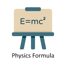 Physics Formula Vector Flat Icon Design