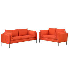 Orange Sofa Set