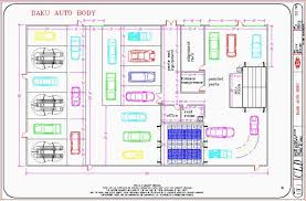 Auto Service Center Floor Plan