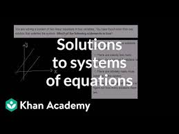 Solving Systems Of Two Linear Equations