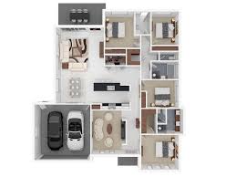 4 Bedroom Apartment House Plans