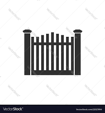 Garden Fence Gate Symbol Silhouette