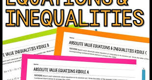 Solving Absolute Value Equations And