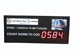 Metro Led Countdown Clock
