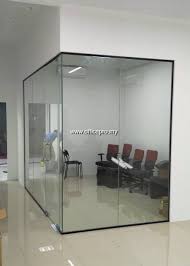 12mm Tempered Glass Partition L Glass